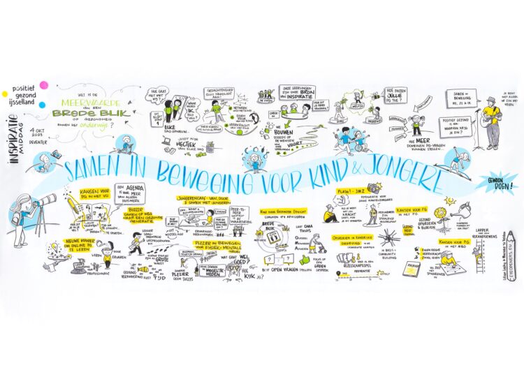Samen in Beweging, live getekend voor Positief IJsselland, okt 2023